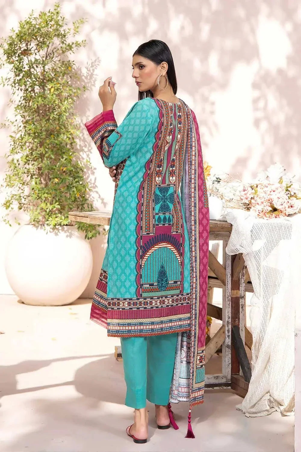 3 Pcs Unstitched Emb Khaddar Suit KKE-2215 KHAS STORES 