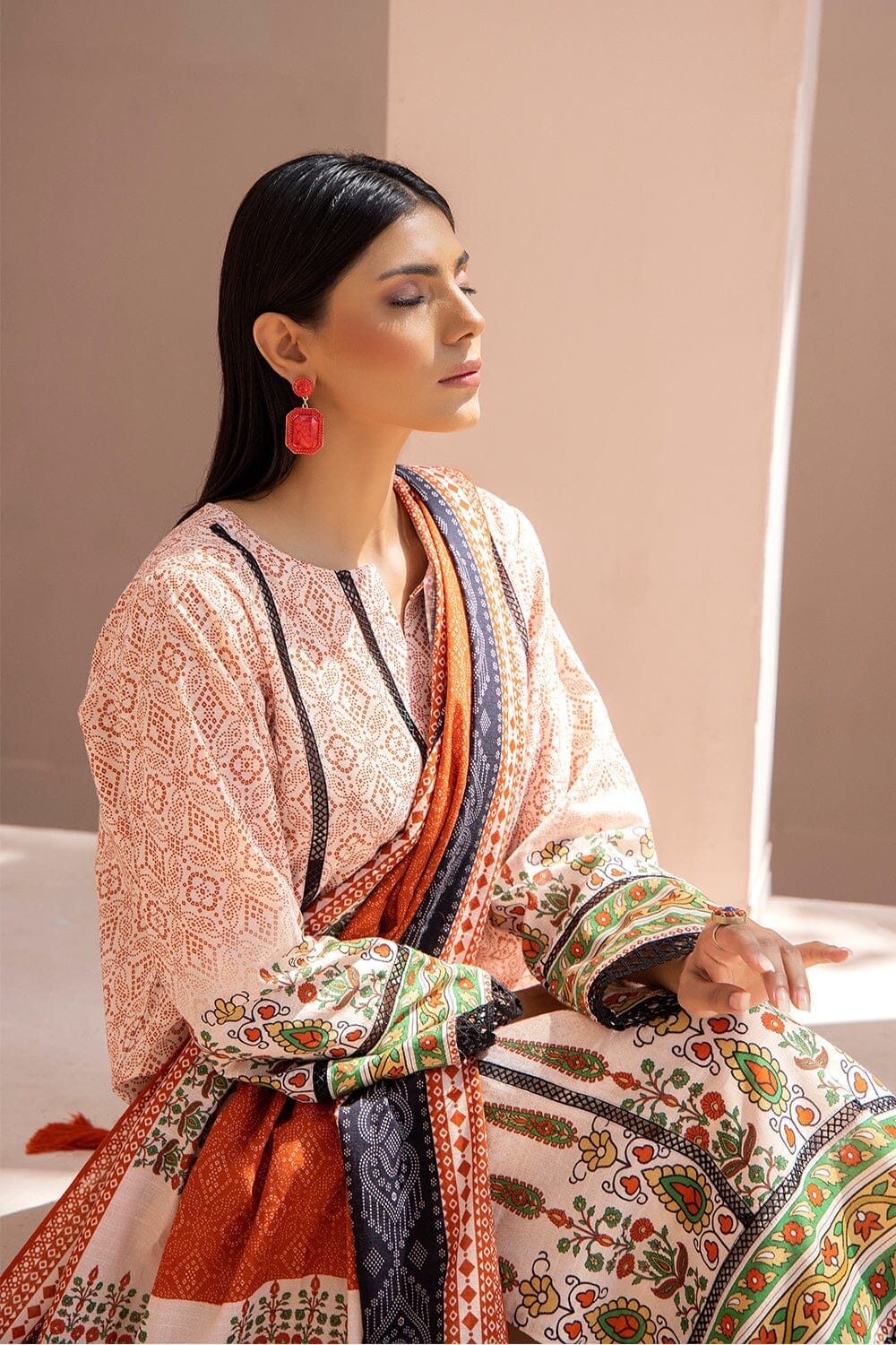 3 Pcs unstitched Khaddar SUIT KKH-2204 KHAS STORES 