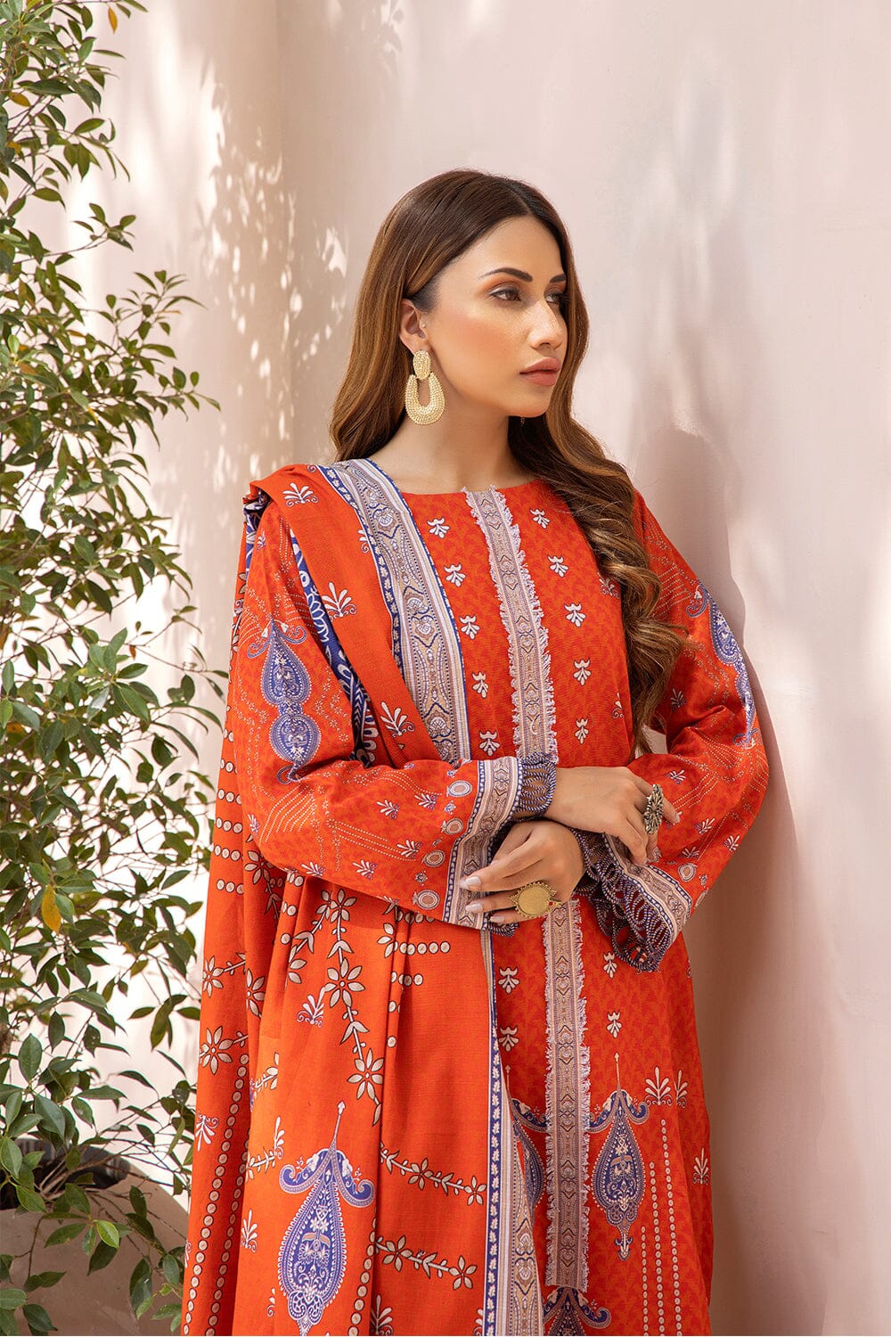 3 Pcs unstitched Khaddar SUIT KKH-2205 KHAS STORES 
