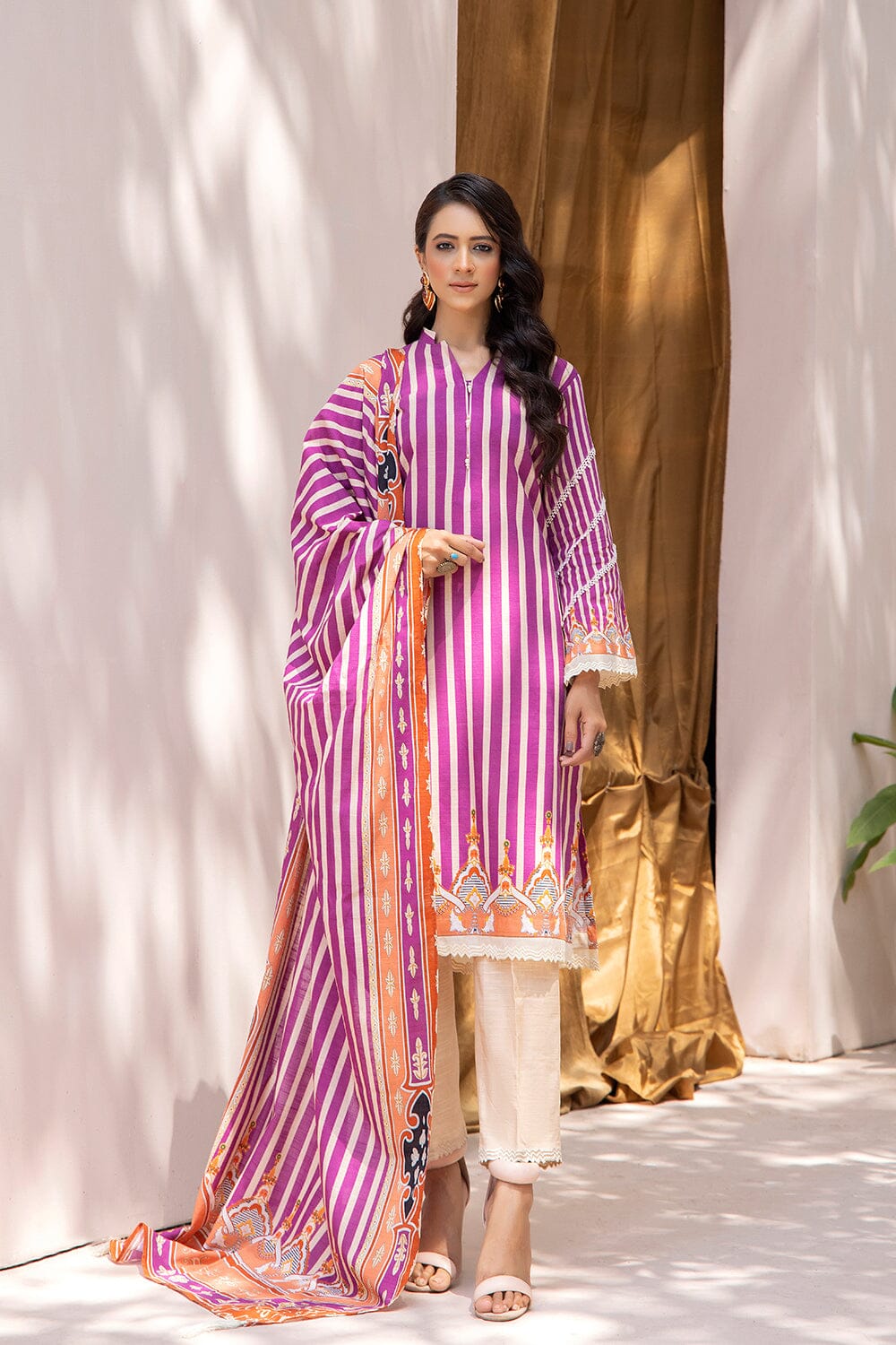 3 Pcs unstitched Khaddar SUIT KKH-2210 KHAS STORES 