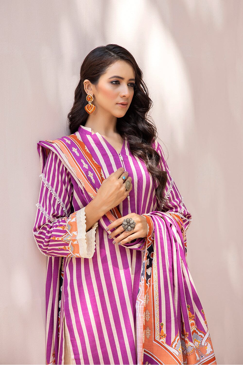 3 Pcs unstitched Khaddar SUIT KKH-2210 KHAS STORES 