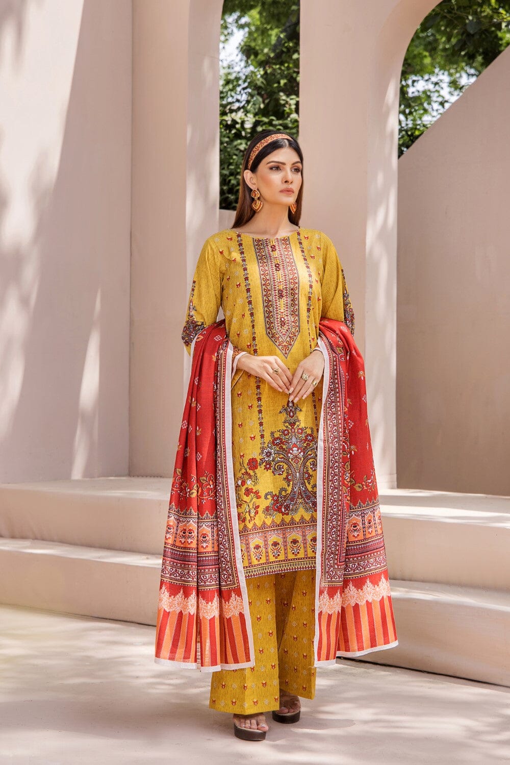 3 Pcs Unstitched Khaddar Suit KKH-2227 KHAS STORES 