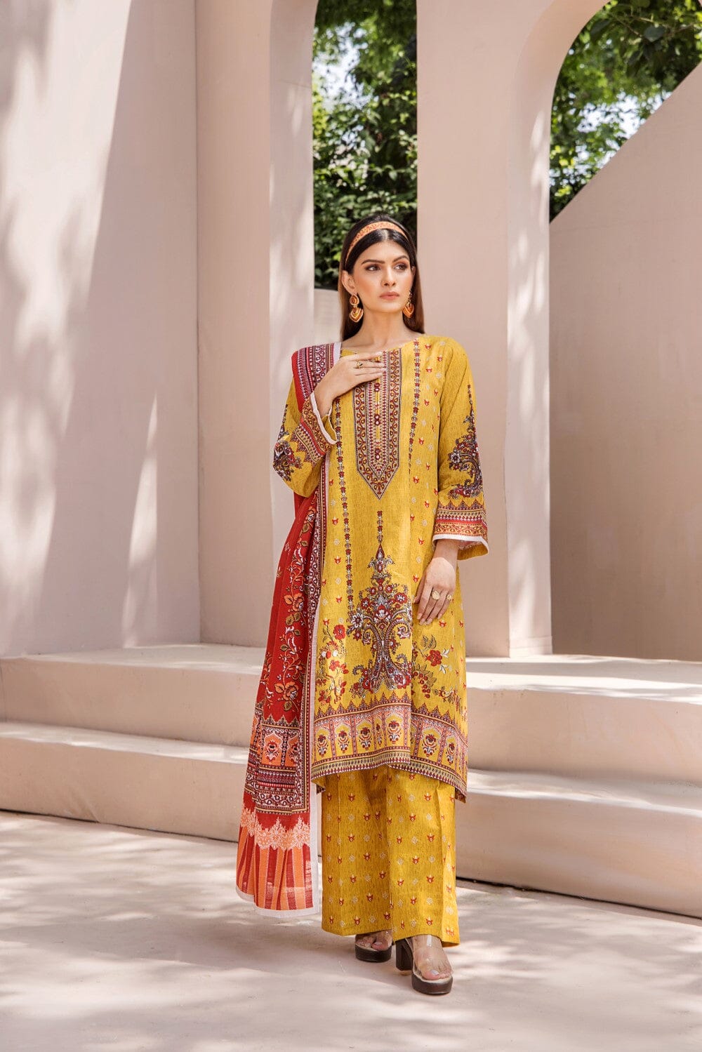 3 Pcs Unstitched Khaddar Suit KKH-2227 KHAS STORES 