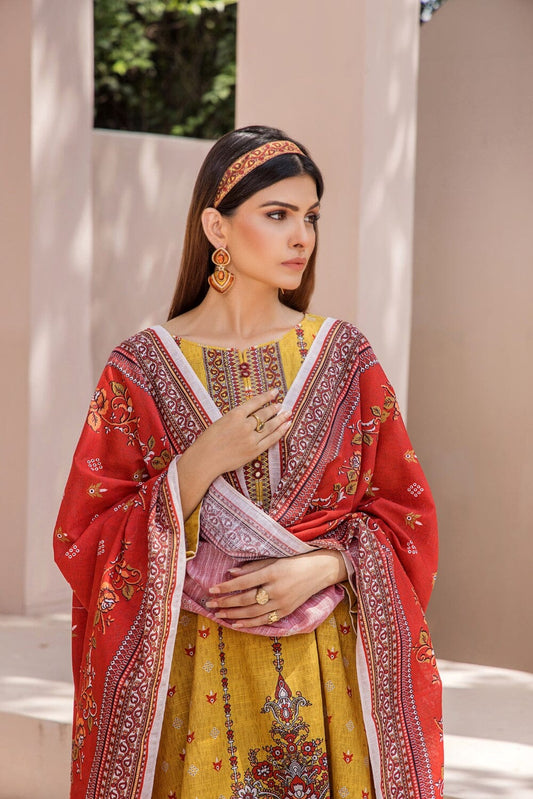 3 Pcs Unstitched Khaddar Suit KKH-2227 KHAS STORES 