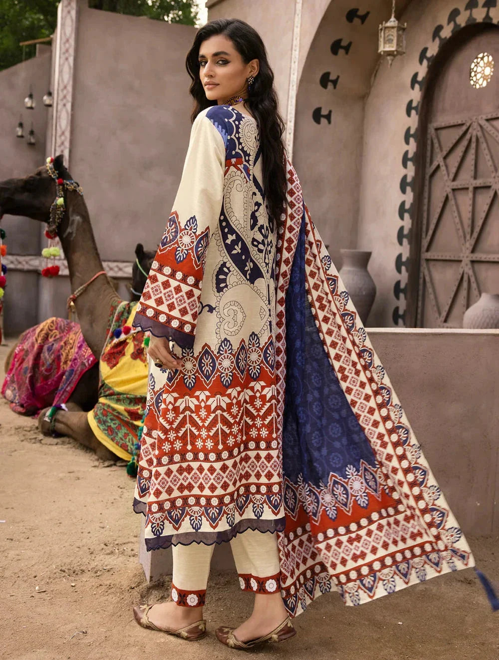 3 Piece Unstitched Khaddar Suit KKS-1519 KHAS STORES 