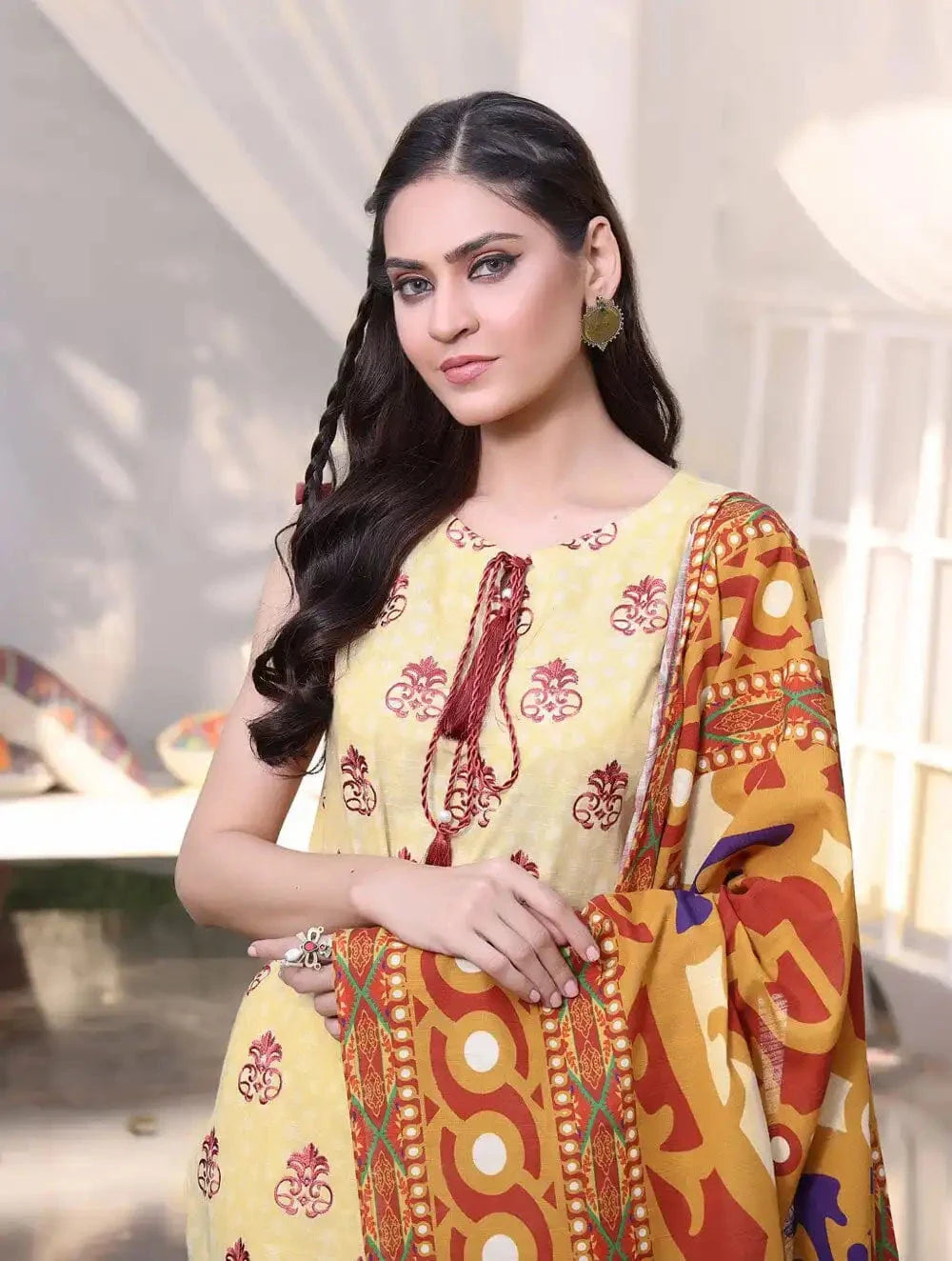 3 Piece Unstitched Khaddar Suit KKS-1540 Dresses KHAS STORES 