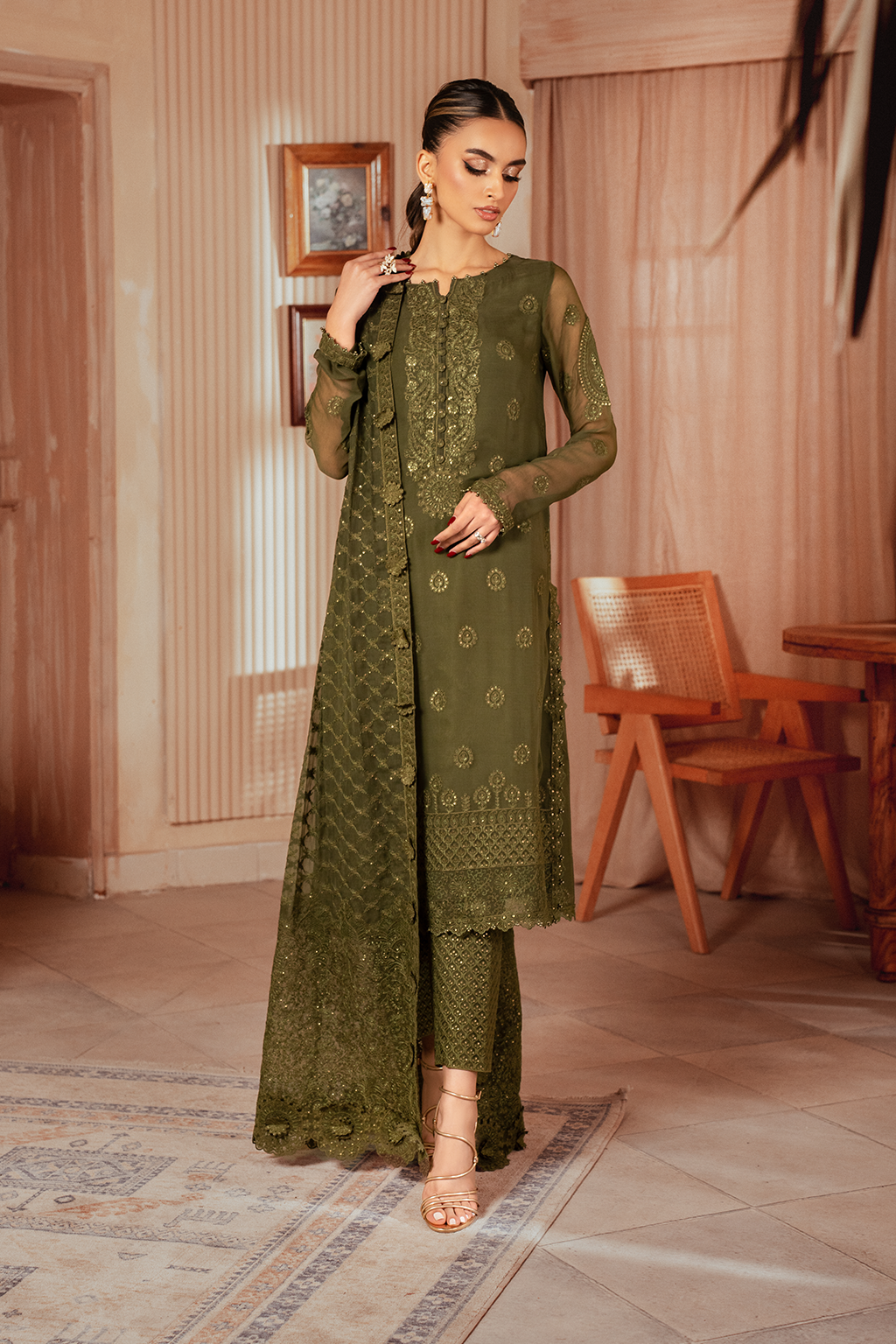 ICK-05 Embroidered Chiffon