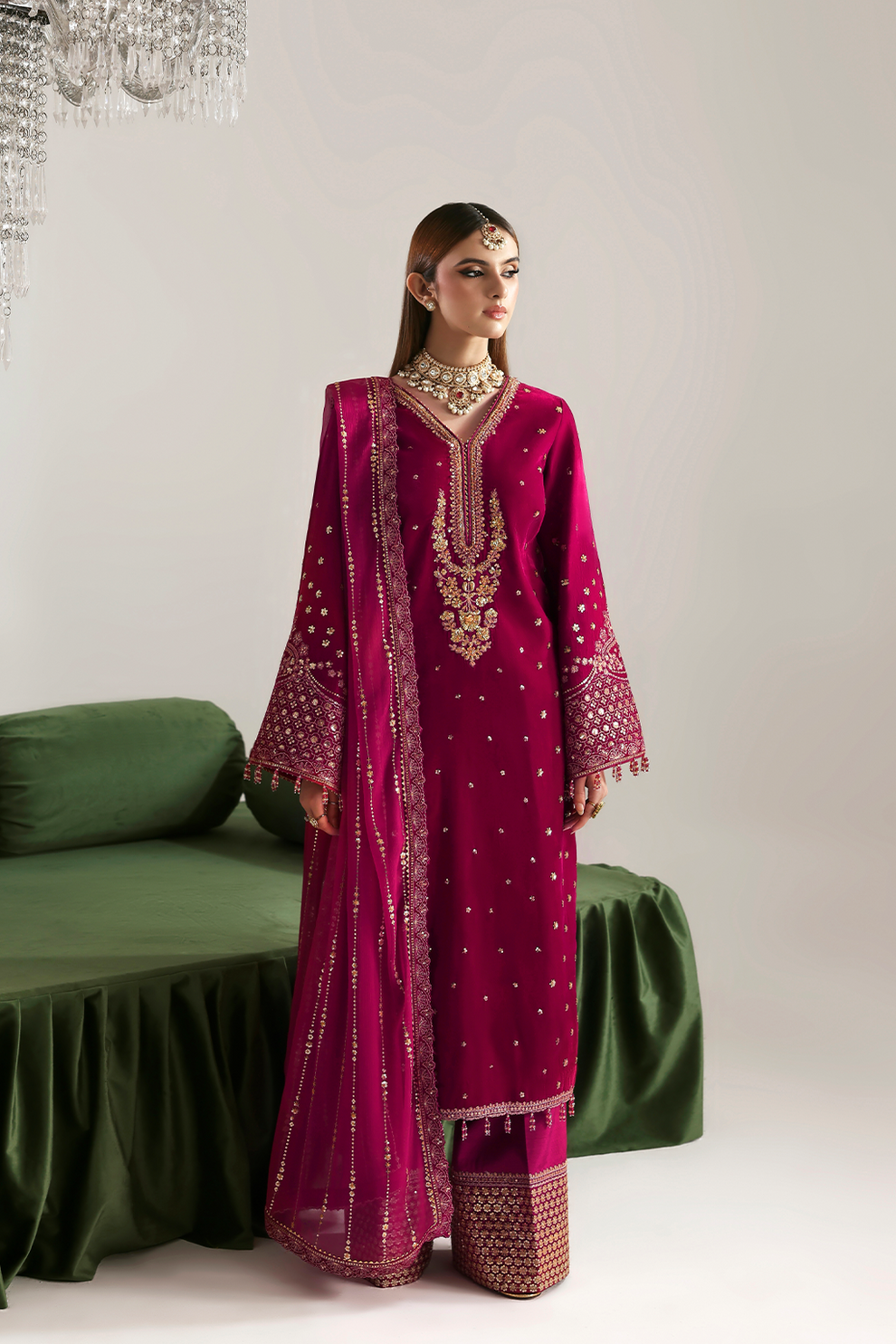 SHAHNAZ Zarposh velvet collection by Emaan Adeel at #VogueClothingStudio