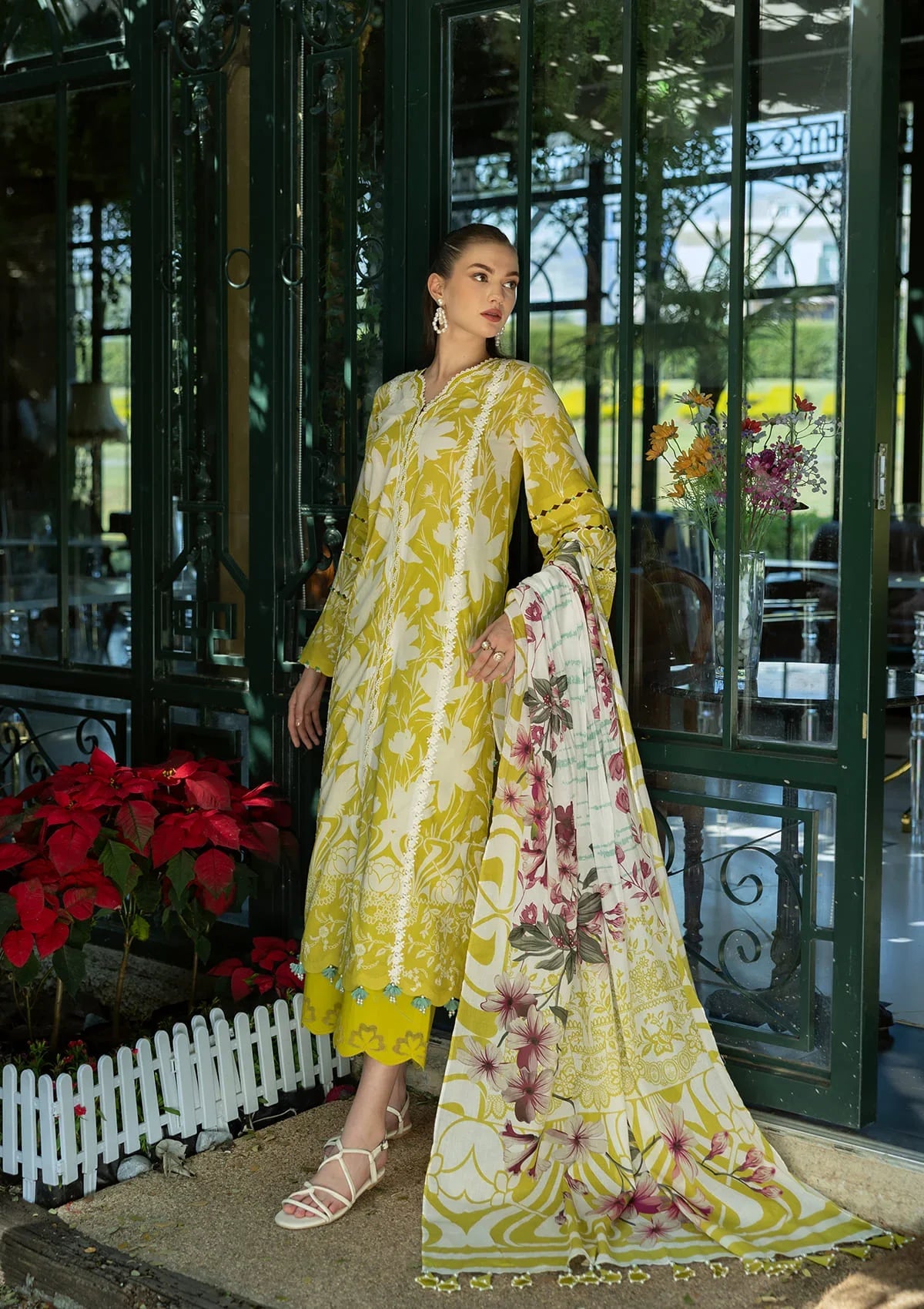 Elegent dress SAFFRON from ELAF PRINTS COLLECTION 2025