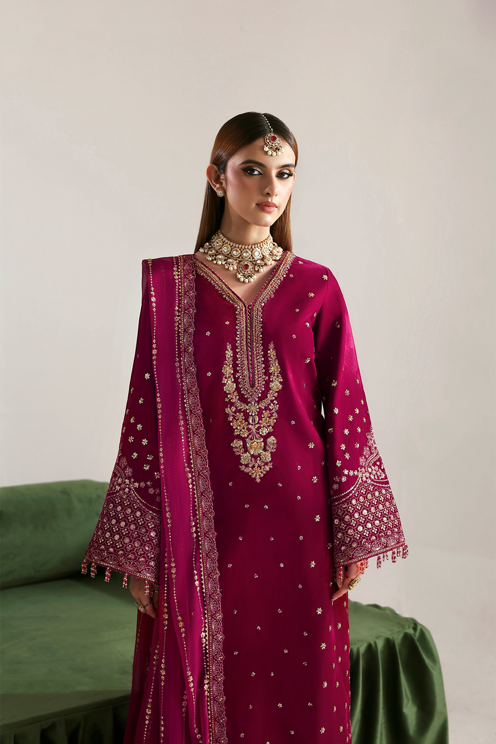 SHAHNAZ Zarposh velvet collection by Emaan Adeel at #VogueClothingStudio