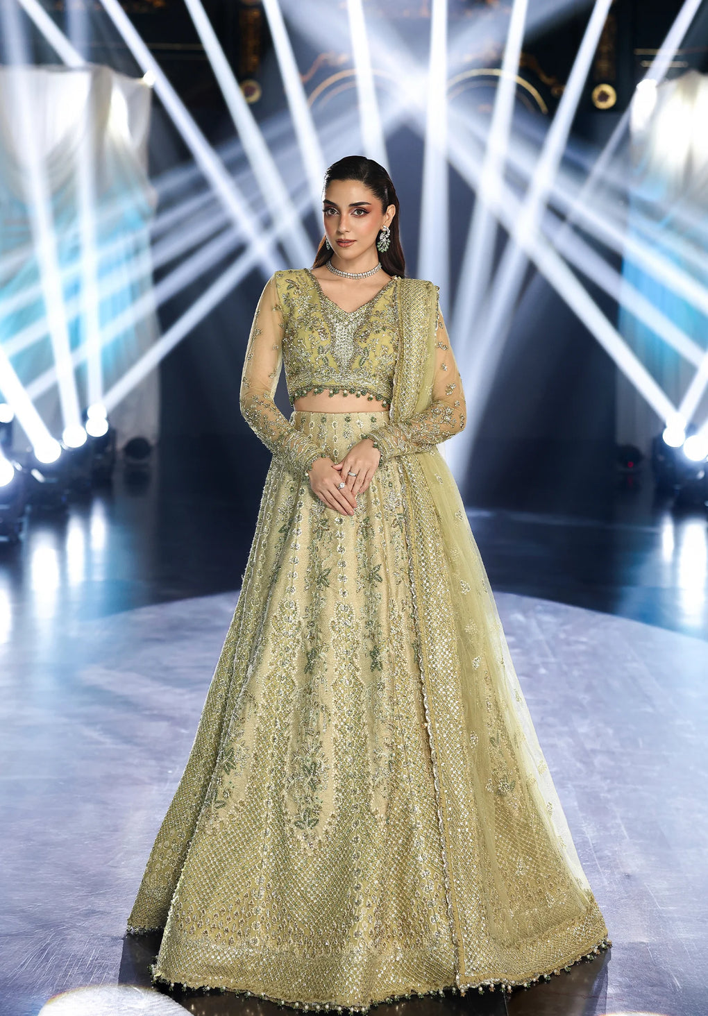 ESH-07 MINT MAJESTY-STARDOM - FORMAL HANDWORK '25 by Elaf Premium at #VogueClothingStudio