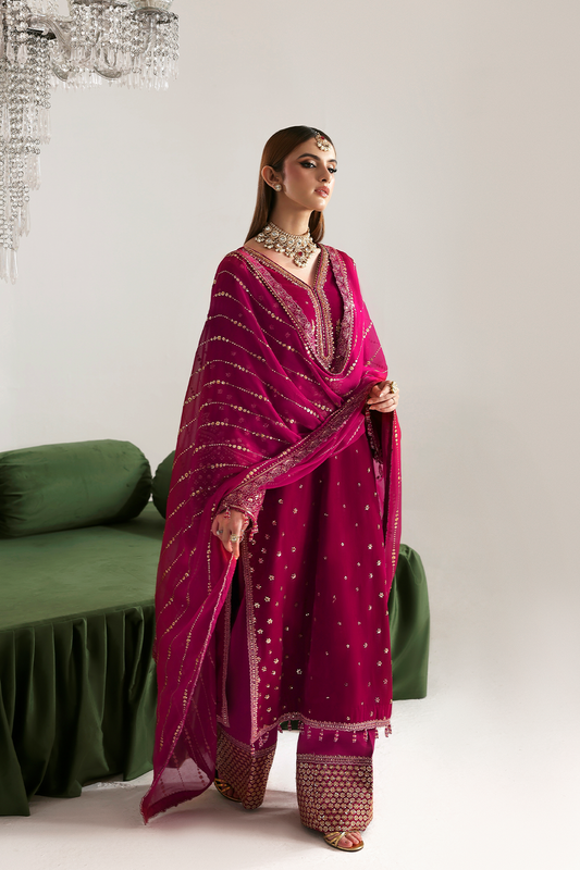 SHAHNAZ Zarposh velvet collection by Emaan Adeel at #VogueClothingStudio