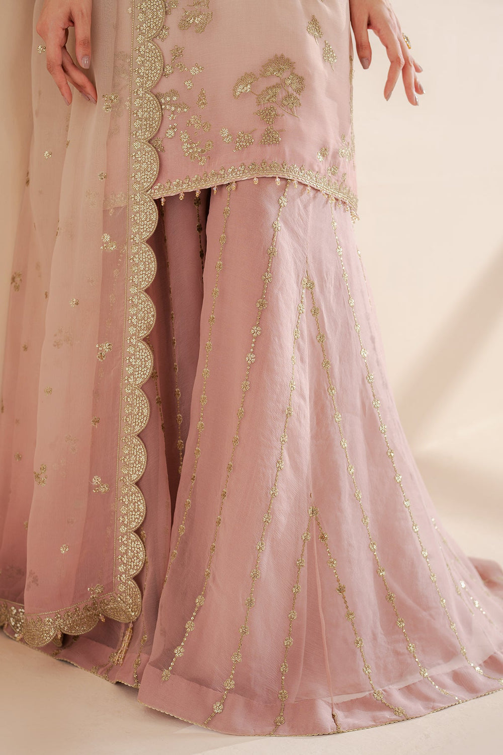 JZ-UC-D3067-0 EMBROIDERED CHIFFON