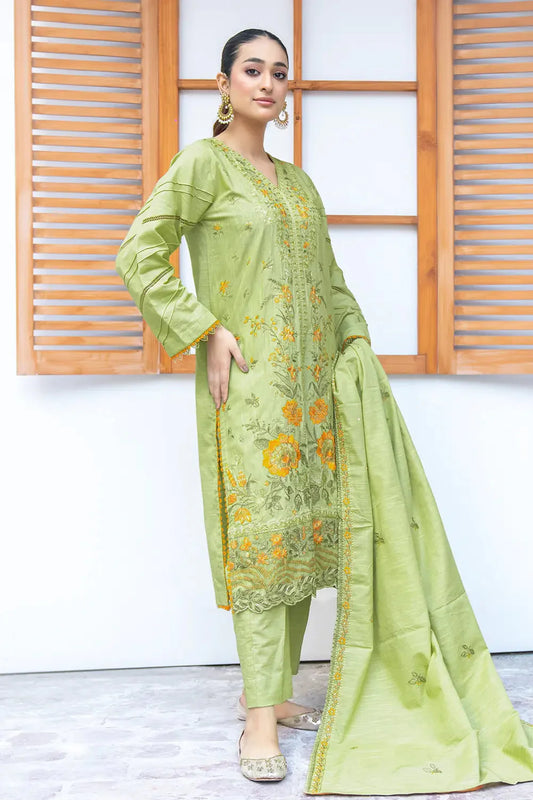 3PC Embroidered Unstitched Khaddar Suit KKE-2953 Embroidered KHAS STORES 