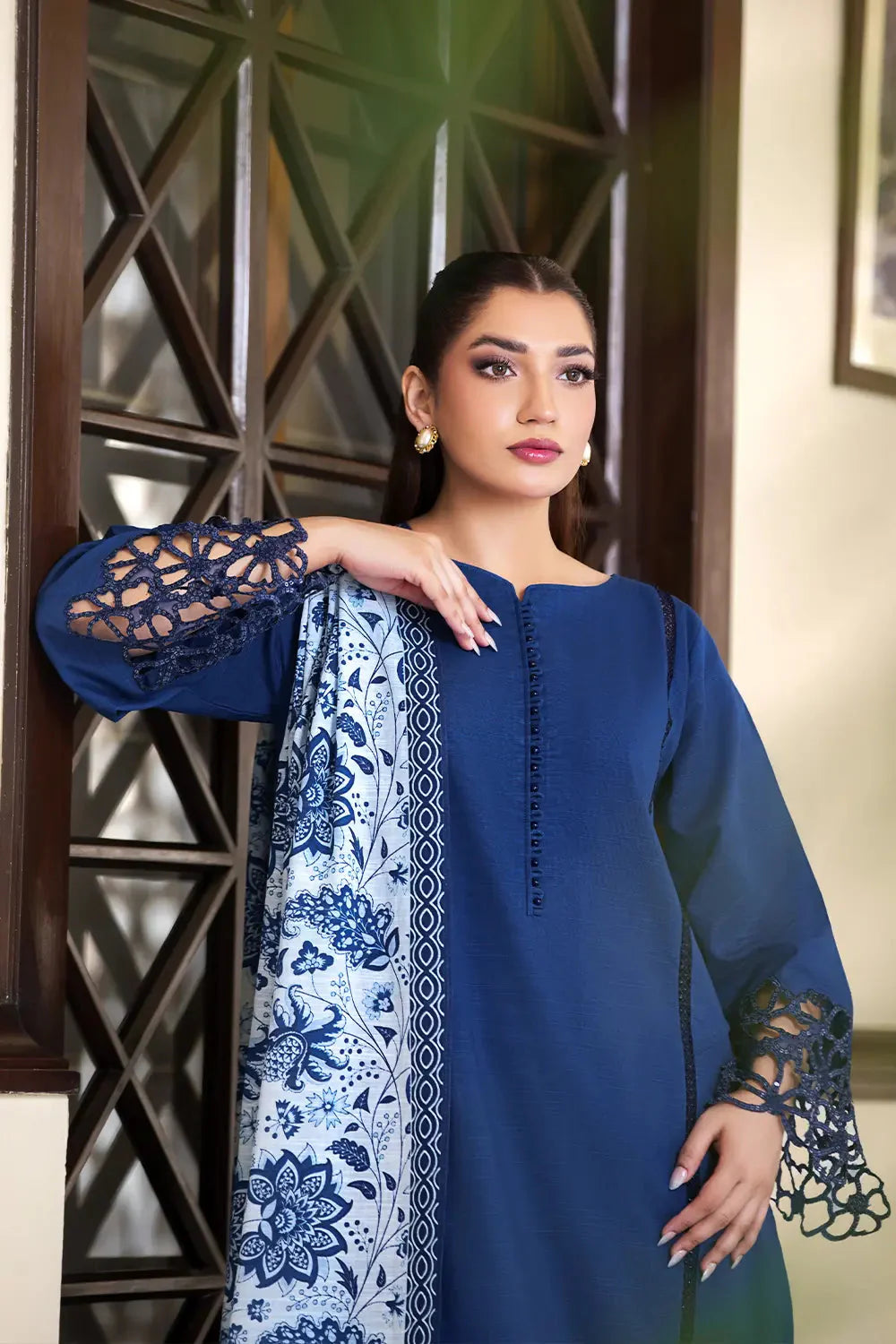3PC Embroidered Unstitched Khaddar Suit KKE-2977 Embroidered KHAS STORES 
