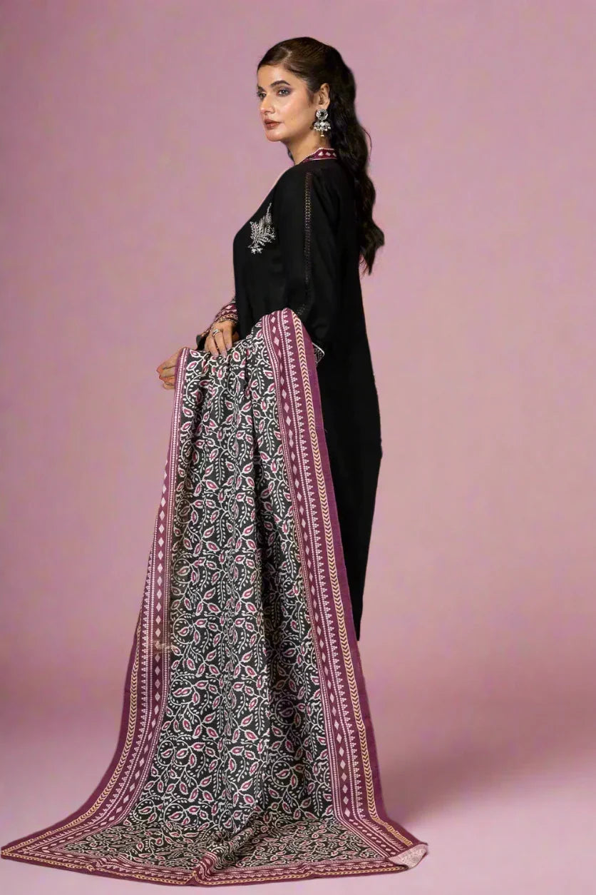 3PC Embroidered Unstitched Khaddar Suit KKE-2987 Embroidered KHAS STORES 