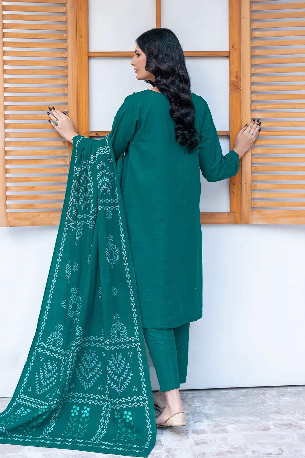 3PC Embroidered Unstitched Khaddar Suit KKE-3014 Embroidered KHAS STORES 