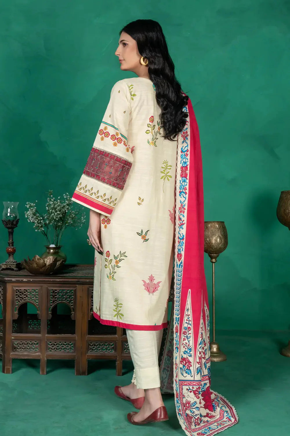 3PC Embroidered Unstitched Khaddar Suit KKE-3018 Embroidered KHAS STORES 