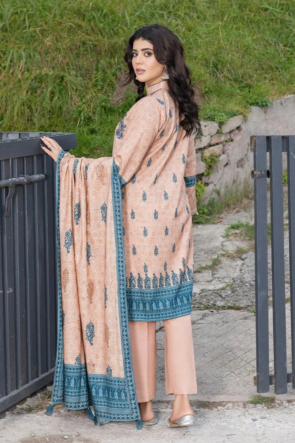 3PC Embroidered Unstitched Khaddar Suit KKHE-3580 Embroidered KHAS STORES 