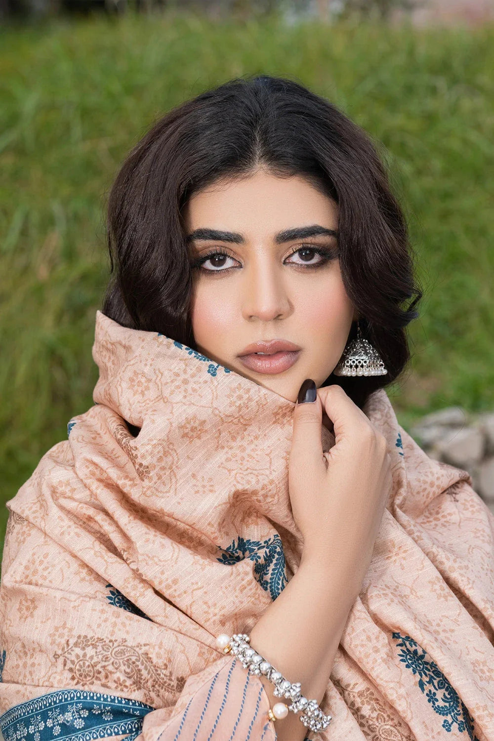 3PC Embroidered Unstitched Khaddar Suit KKHE-3580 Embroidered KHAS STORES 