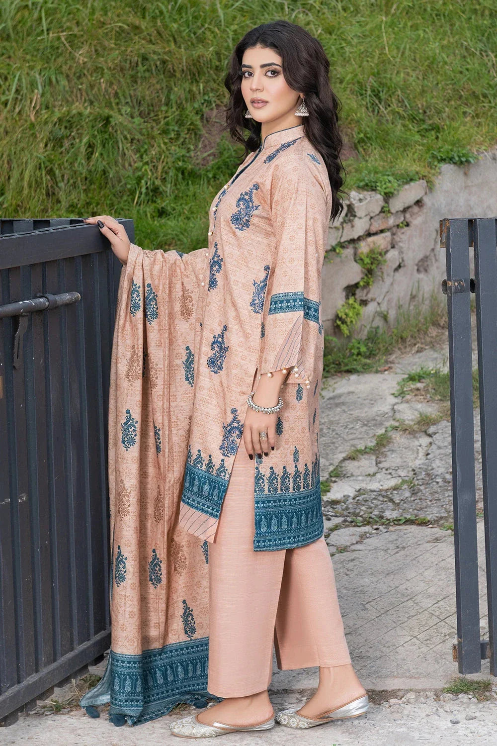 3PC Embroidered Unstitched Khaddar Suit KKHE-3580 Embroidered KHAS STORES 