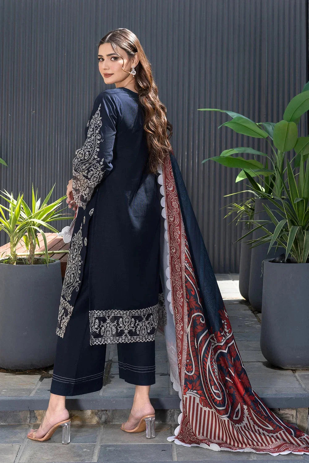 3PC Embroidered Unstitched Khaddar Suit KKHE-3599 Embroidered KHAS STORES 