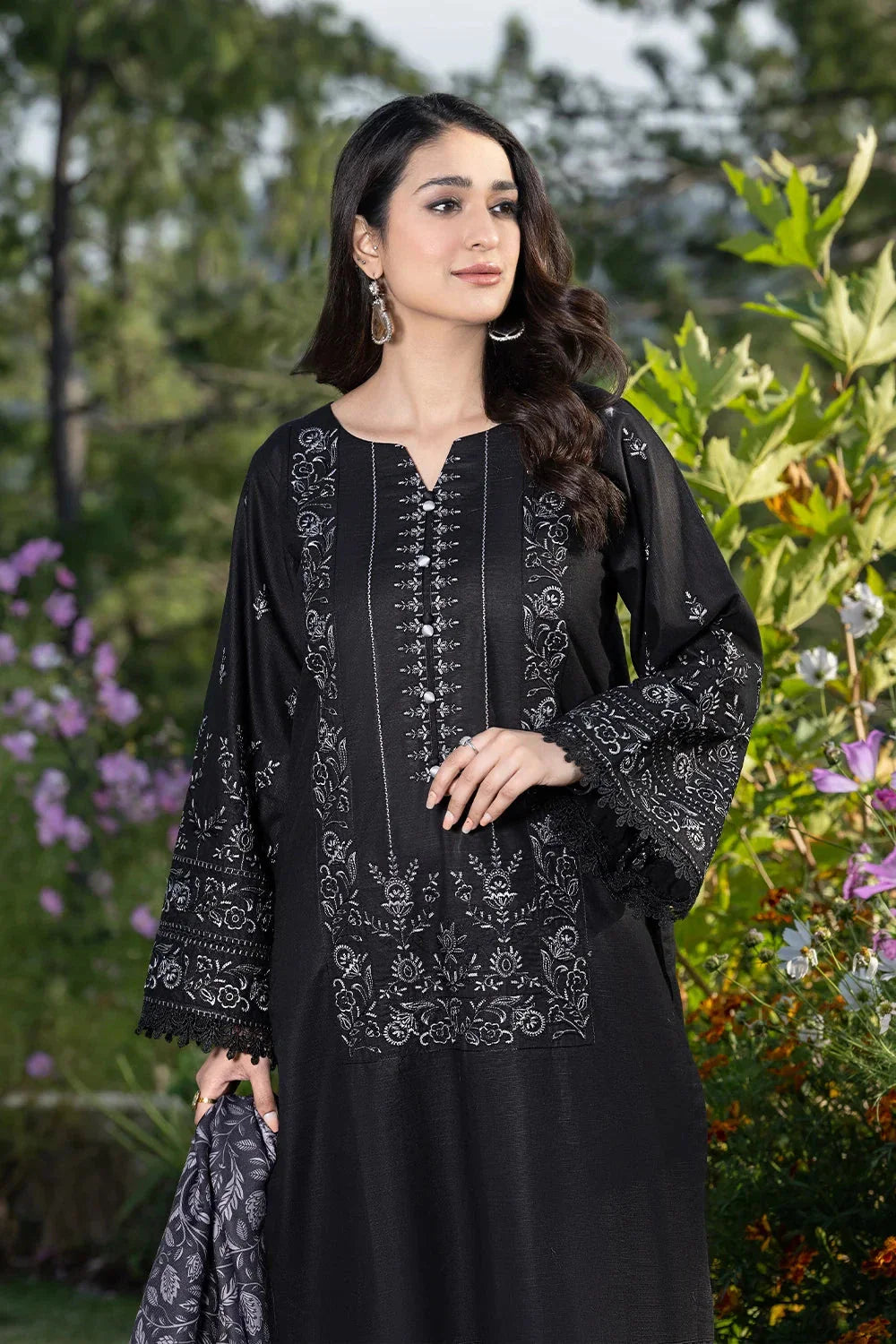 3PC Embroidered Unstitched Khaddar Suit KKHE-3600 Embroidered KHAS STORES 