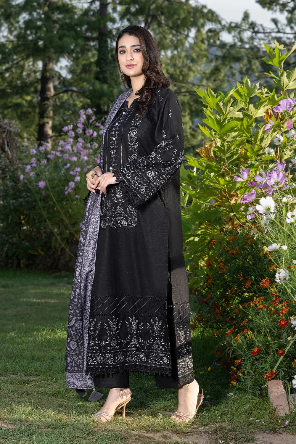 3PC Embroidered Unstitched Khaddar Suit KKHE-3600 Embroidered KHAS STORES 