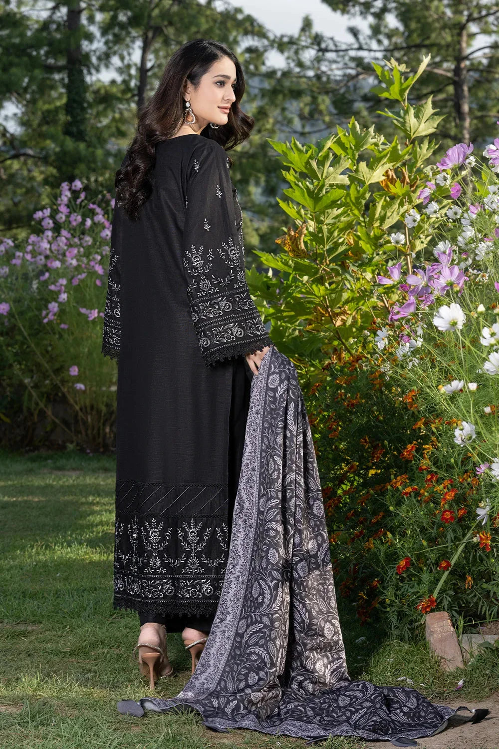 3PC Embroidered Unstitched Khaddar Suit KKHE-3600 Embroidered KHAS STORES 