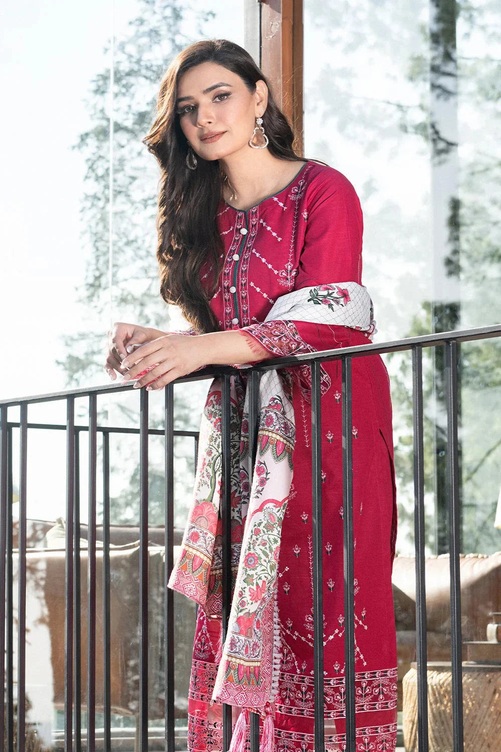 3PC Embroidered Unstitched Khaddar Suit KKHE-3601 Embroidered KHAS STORES 