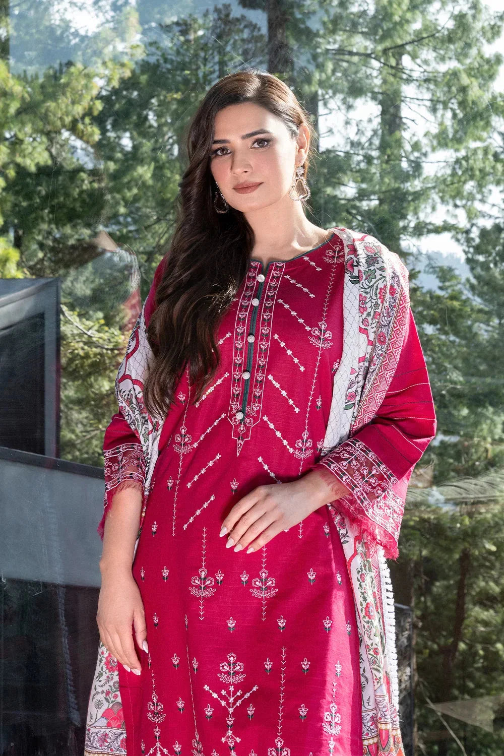 3PC Embroidered Unstitched Khaddar Suit KKHE-3601 Embroidered KHAS STORES 
