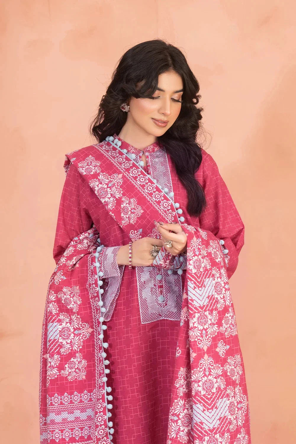 3PC Embroidered Unstitched Khaddar Suit KKHE-3682 Embroidered KHAS STORES 