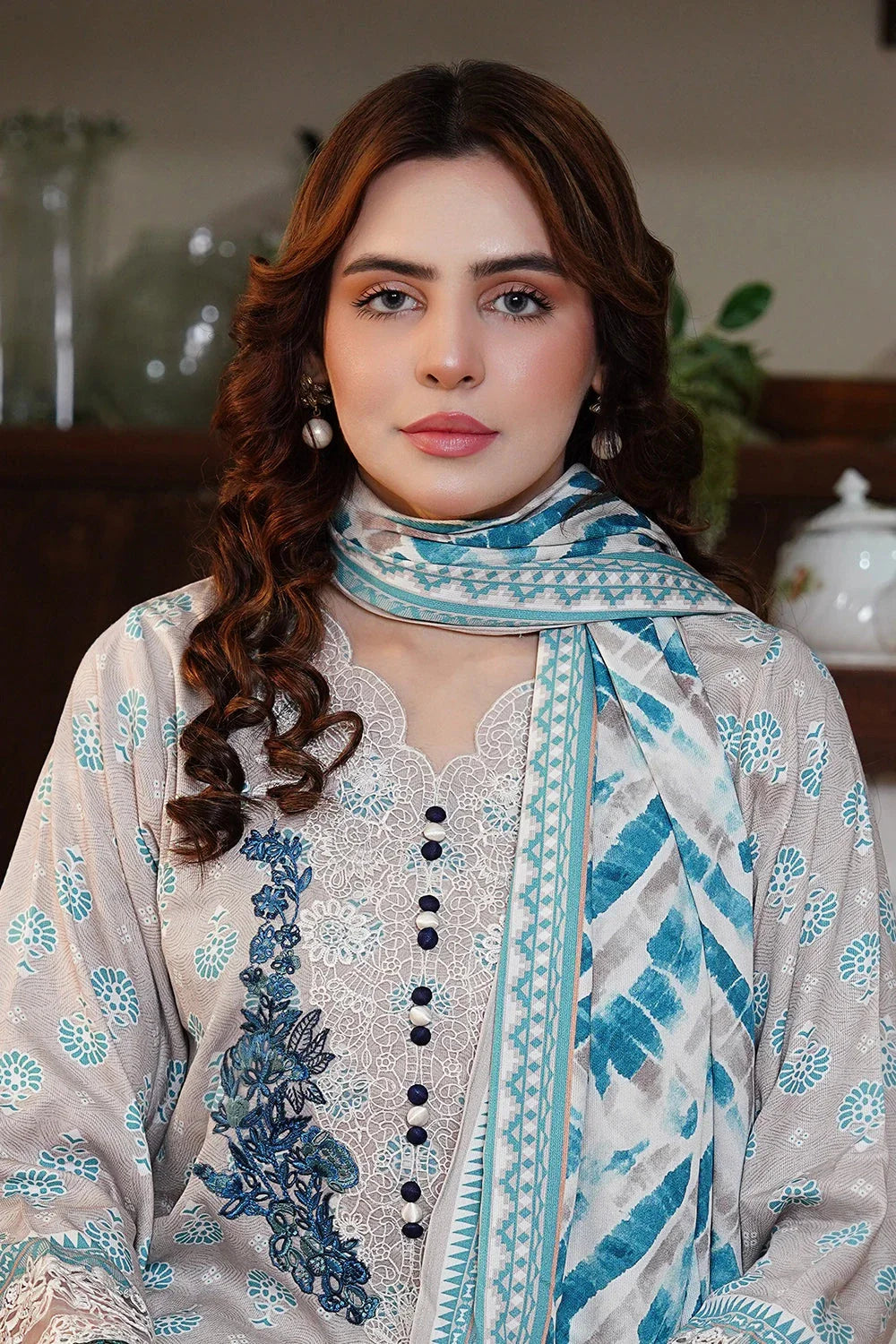 3PC Embroidered Unstitched Kotail Linen Suit KKTE-3604 Embroidered KHAS STORES 