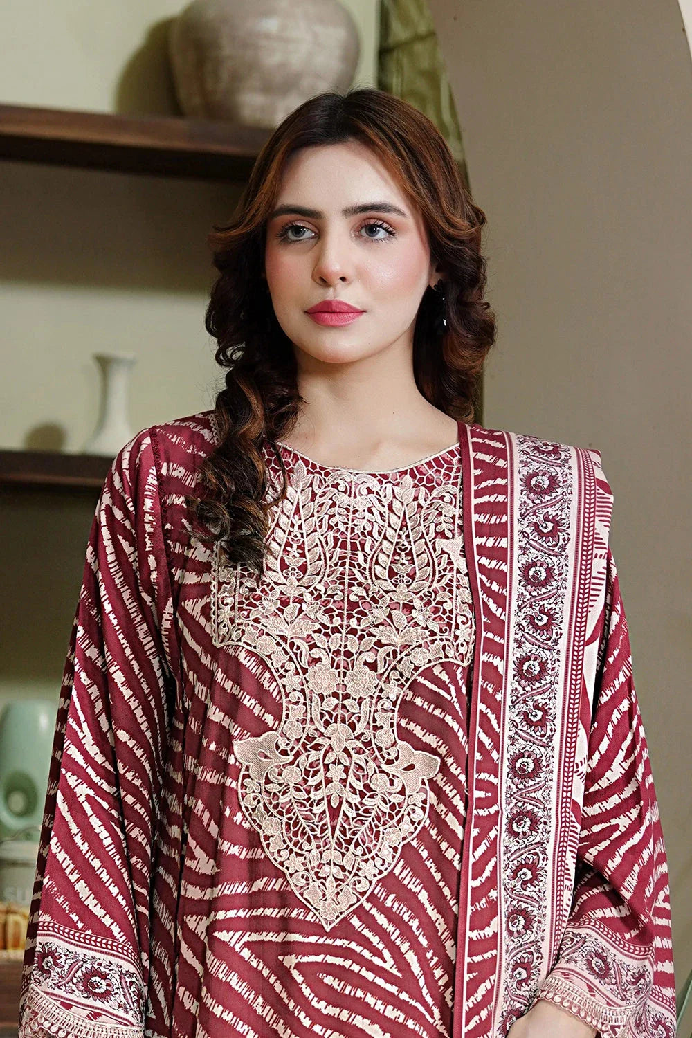 3PC Embroidered Unstitched Kotail Linen Suit KKTE-3607 Embroidered KHAS STORES 