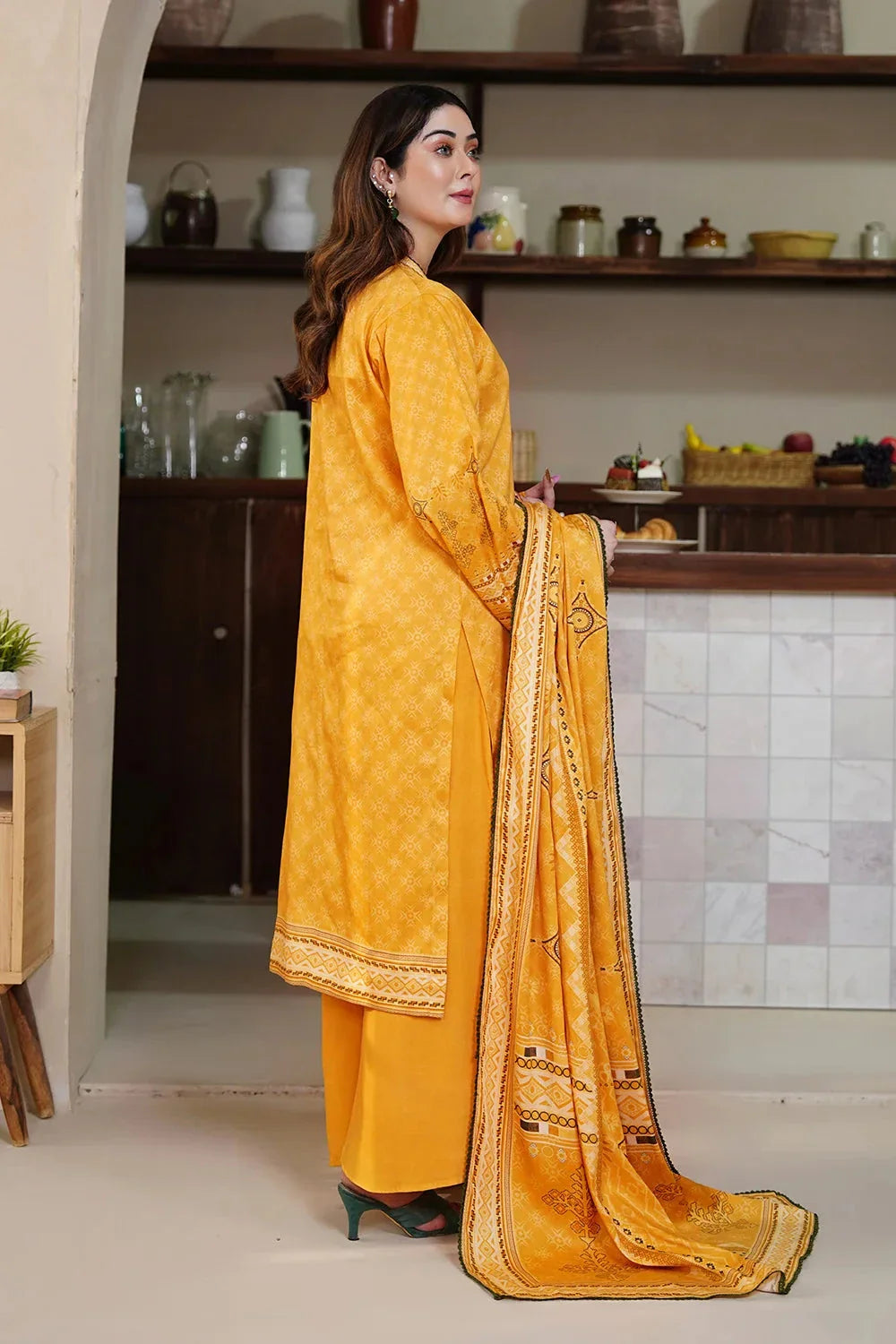 3PC Embroidered Unstitched Kotail Linen Suit KKTE-3652 Embroidered KHAS STORES 