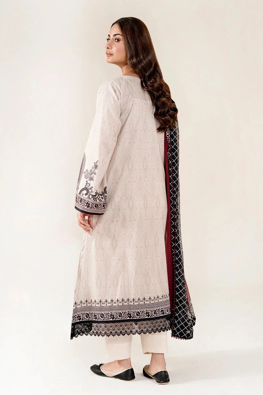 3PC Embroidered Unstitched Lawn Suit | KC-4011 Embroidered KHAS STORES 