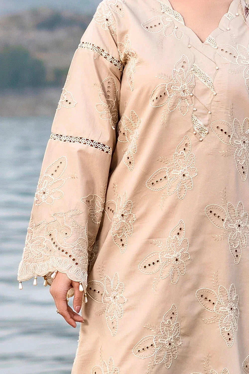 3PC Embroidered Unstitched Lawn Suit | KCE-3794 Embroidered KHAS STORES 