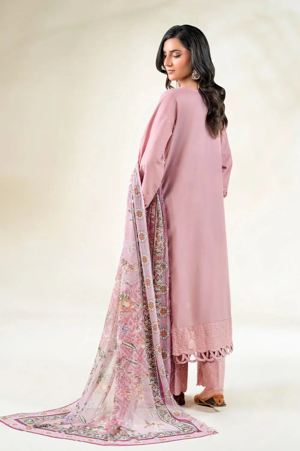 3PC Embroidered Unstitched Lawn Suit | KCE-3806 Embroidered KHAS STORES 