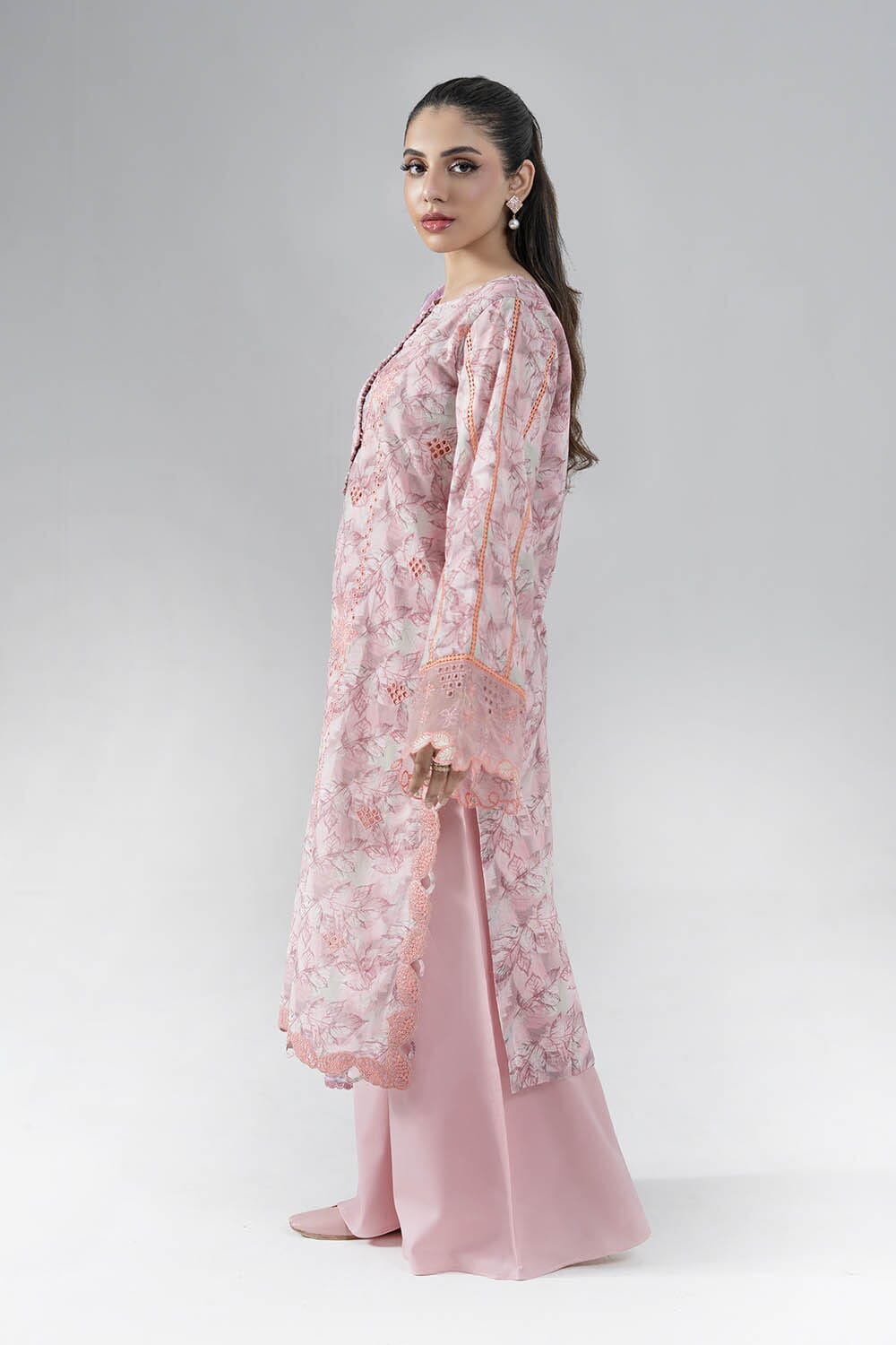 3PC Embroidered Unstitched Lawn Suit | KCE-4019 Embroidered KHAS STORES 