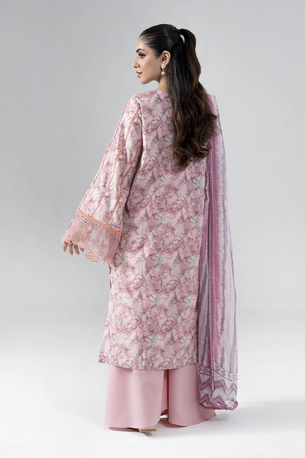 3PC Embroidered Unstitched Lawn Suit | KCE-4019 Embroidered KHAS STORES 