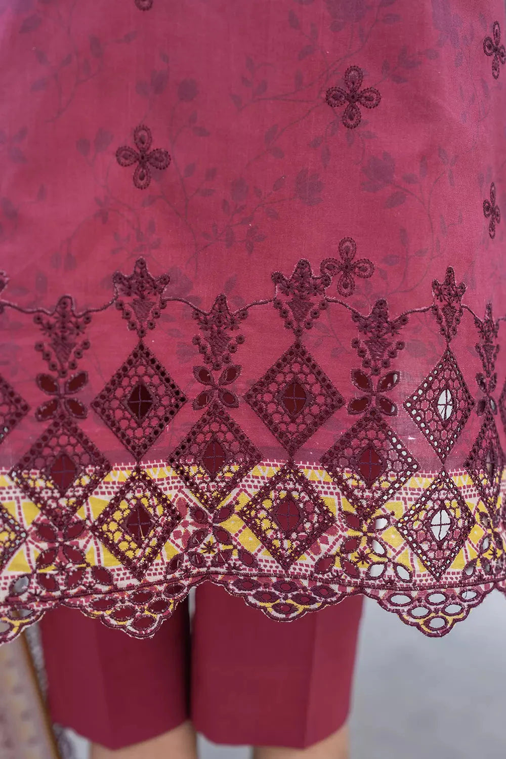 3PC Embroidered Unstitched Lawn Suit KL-2817 Embroidered KHAS STORES 