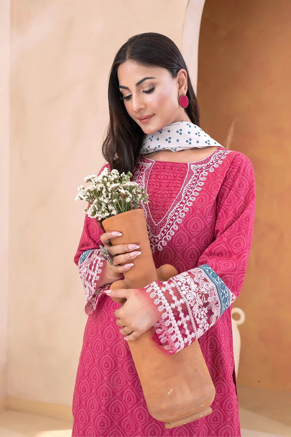 3PC Embroidered Unstitched Lawn Suit KL-3312 Embroidered KHAS STORES 