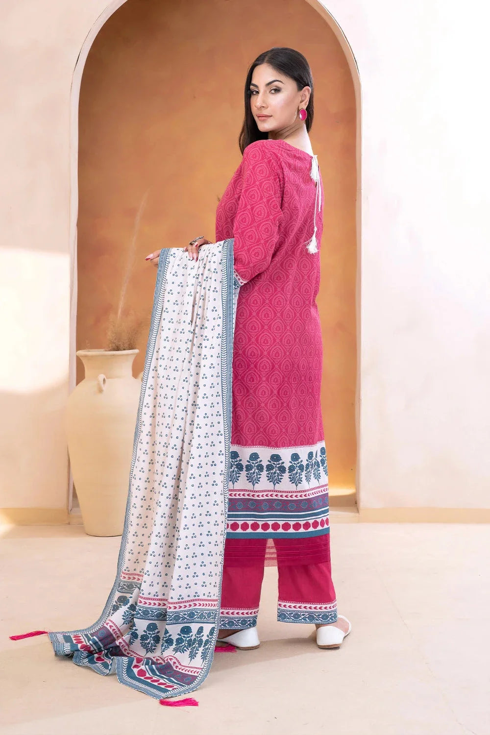 3PC Embroidered Unstitched Lawn Suit KL-3312 Embroidered KHAS STORES 