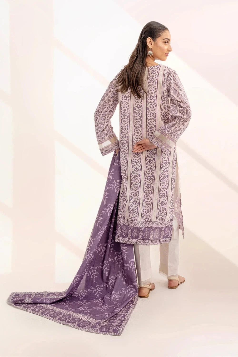 3PC Embroidered Unstitched Lawn Suit KL-3315 Embroidered KHAS STORES 