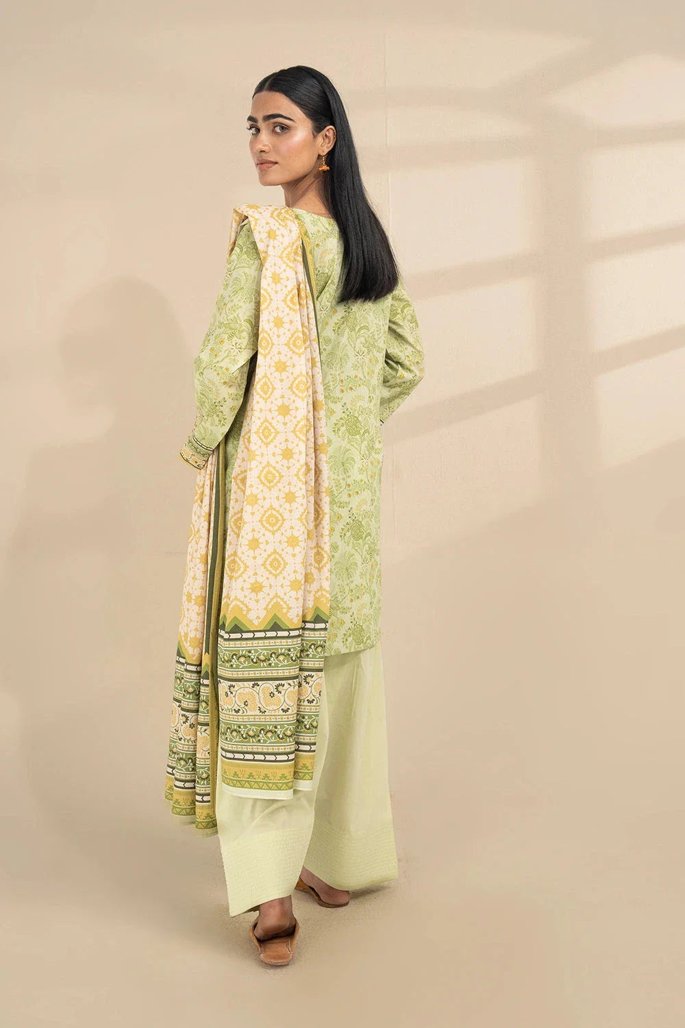 3PC Embroidered Unstitched Lawn Suit KL-3329 Embroidered KHAS STORES 