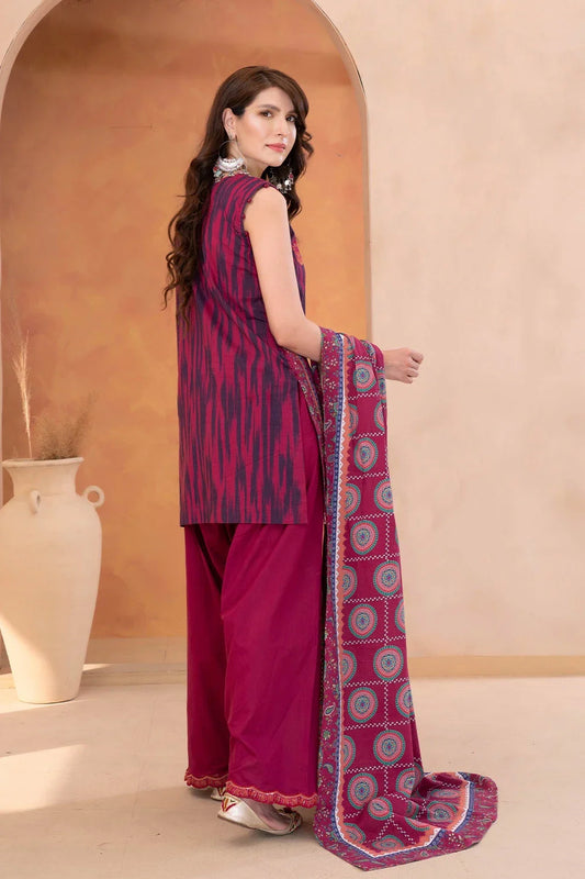 3PC Embroidered Unstitched Lawn Suit KL-3334 Embroidered KHAS STORES 