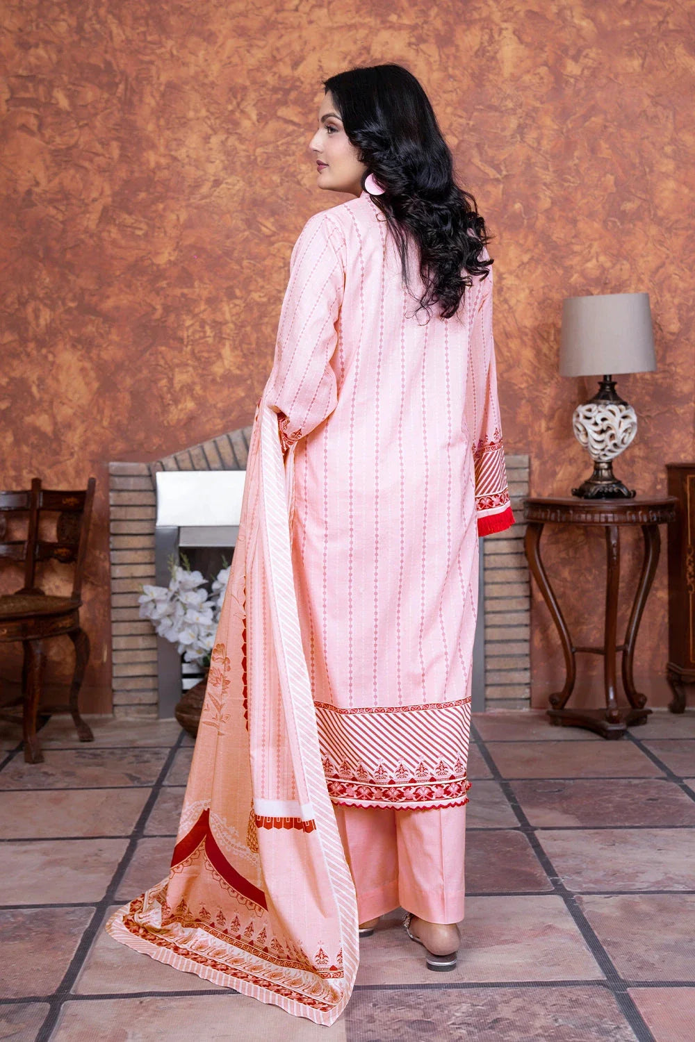 3PC Embroidered Unstitched Lawn Suit KL-3500 Embroidered KHAS STORES 