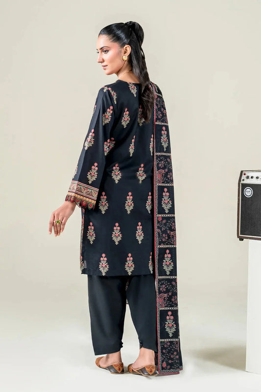 3PC Embroidered Unstitched Lawn Suit | KL-3772 Embroidered KHAS STORES 
