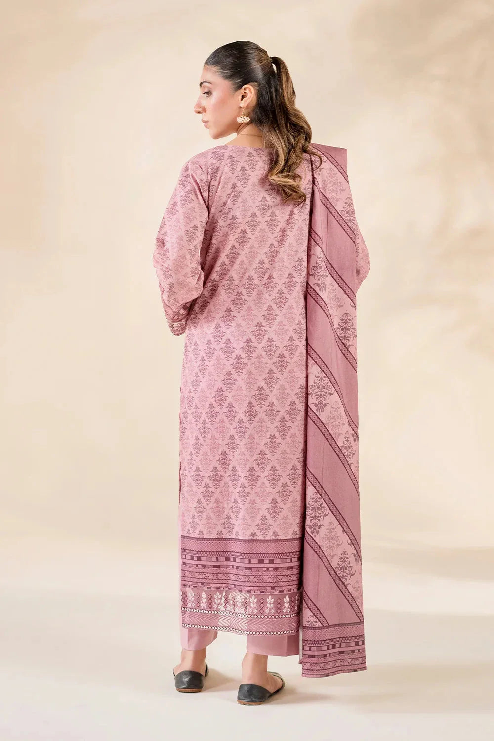 3PC Embroidered Unstitched Lawn Suit | KL-3787 Embroidered KHAS STORES 