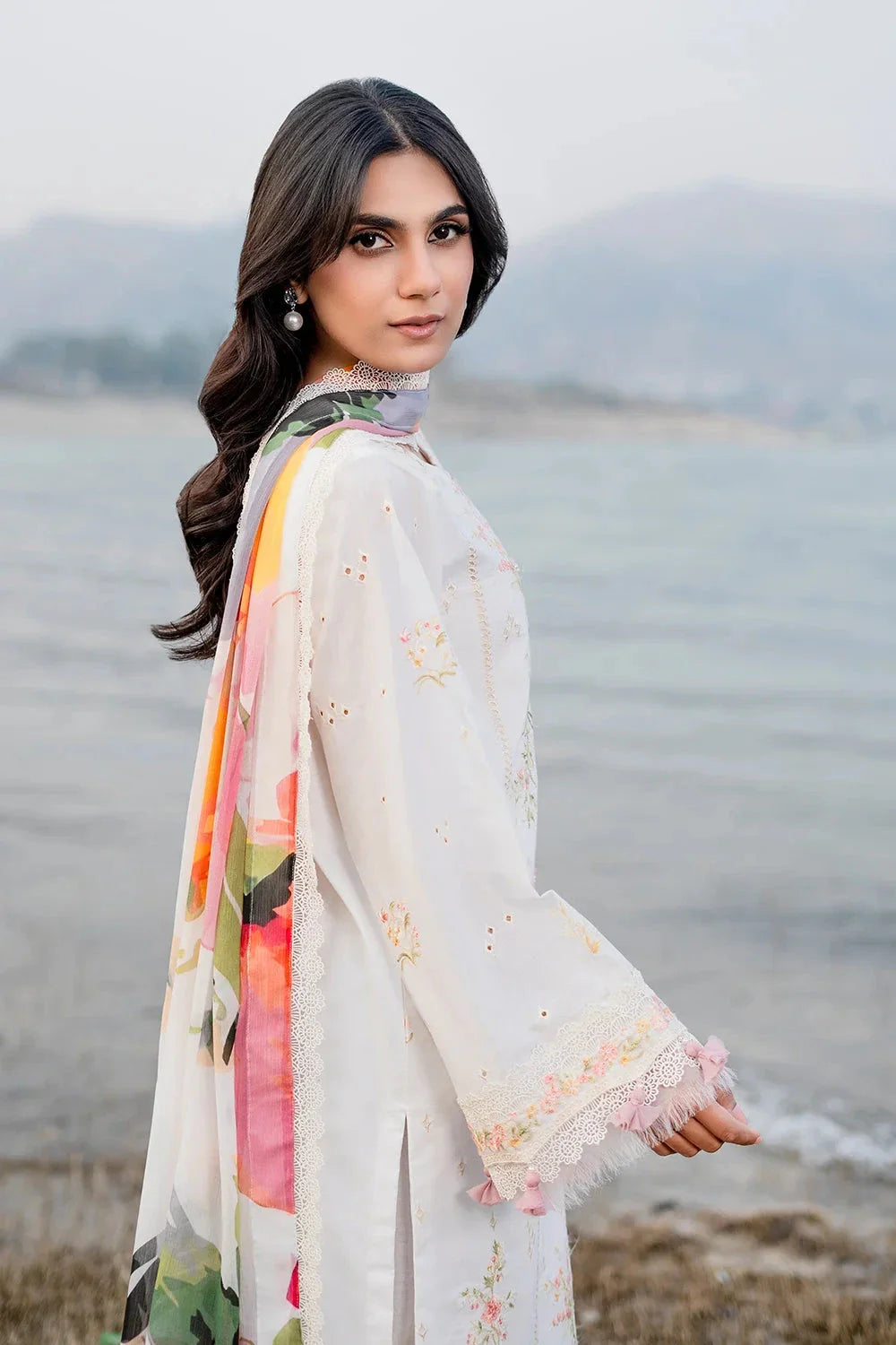 3PC Embroidered Unstitched Lawn Suit | KSC-3364 Embroidered KHAS STORES 
